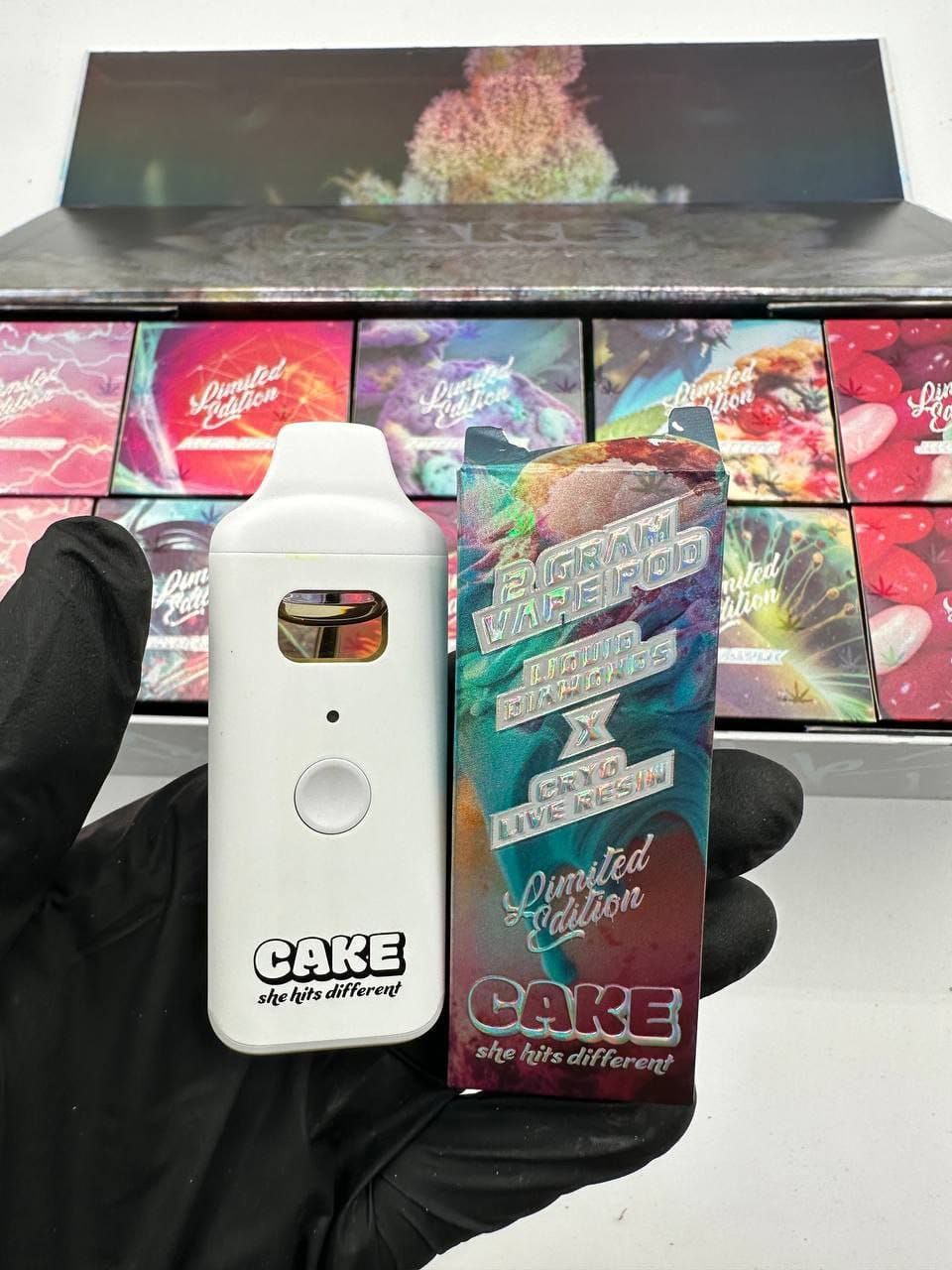 Cake 2G Liquid Diamond-X-Cyro-Live-Resin-Disposable-Vape
