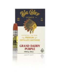 Buy Big Chief THC Vape Cartridge 1G – GrandDaddyPurple