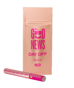 Buy DAY OFF Peach Vape Pen 1:2 CBD:THC